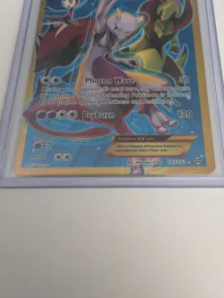 Pokemon Mewtwo EX TCG Full Art Holo Card 163/162 XY Breakthrough Secret Rare - Image 2