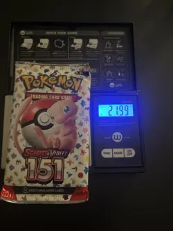 Very Heavy! 21.99 Gram Pokemon 151 Booster Pack Weighed Sealed - Image 1