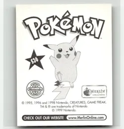 1999 Merlin Pokemon Sticker S36 Team Rocket James Foil Holo Pokemon - Image 2