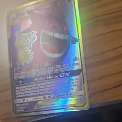 Pokemon Gengar & Mimikyu GX 164/181 Sm-Team Up Ultra Rare Full Art Holo 240 HP - Image 4
