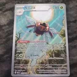 Pokemon Ninjask Me01 Mega Evolution 137/132 Stage 1 80 HP Illustration Rare Holo - Image 1