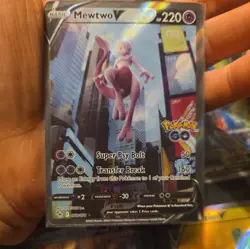 Mewtwo V (Alternate Full Art) 072/078 Pokemon GO Holo - Image 1