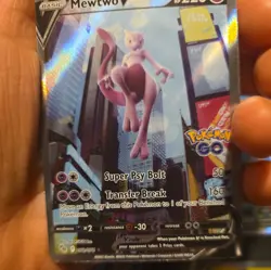 Mewtwo V (Alternate Full Art) 072/078 Pokemon GO Holo - Image 3