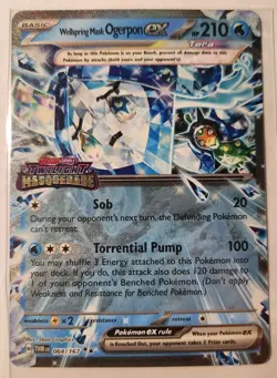 Wellspring Mask Ogerpon EX 64 Stamped Scarlet & Violet - Twilight Masquerade NM - Image 1