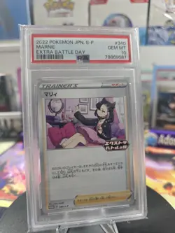Pokemon Japanese Marnie Extra Battle Day Part. Prize Promo 340/S-P PSA 10 GEM - Image 1
