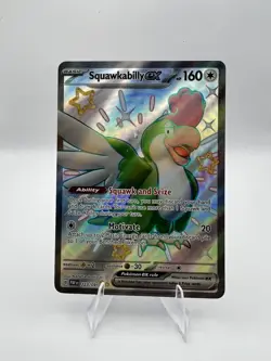 Pokemon Squawkabilly ex 223/091 Paldean Fates Shiny Ultra Rare Full Art Holo NM - Image 1