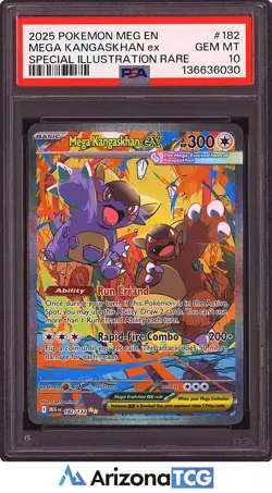 Pokemon 2025 Mega Kangaskhan ex 182/132 SIR Mega Evolution GEM MINT PSA 10 - Image 1