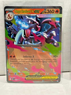 2025 POKEMON MEP BLACK STAR PROMO MEGA CHARIZARD X TIN #029 MEGA CHARIZARD X EX - Image 1
