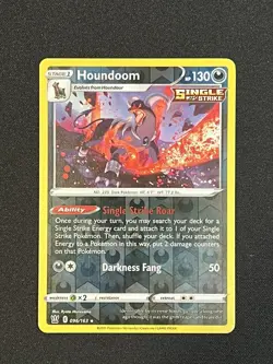 Houndoom - Battle Styles - 096/163 - Reverse Holo Rare - Pokemon TCG - NM - Image 1