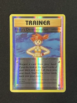 Pokemon XY Evolutions Trainer Misty's Determination Reverse Holo 80/108 - MP - Image 1