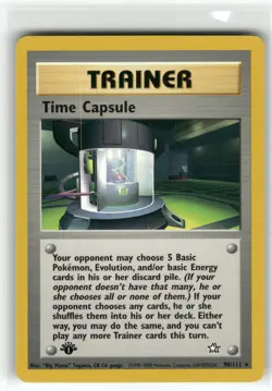 Time Capsule Neo Genesis Rare,1st Edition Pokemon Near Mint or Better - Image 1