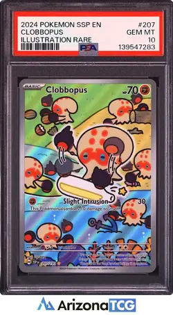 Pokemon 2024 Clobbopus 207/191 Illustration Rare Surging Sparks GEM MINT FSA 10 - Image 1
