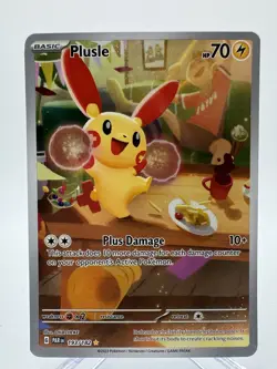 Plusle 193/182 IR - Pokemon Paradox Rift Holo Illustration Rare Near Mint (NM) - Image 1