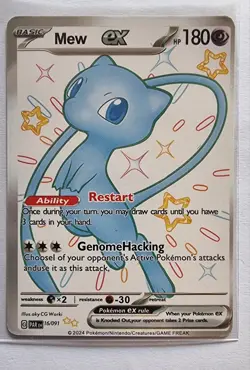 Pokemon Mew ex 16/091 Non Holo – Scarlet & Violet Paldean Fates - Image 1