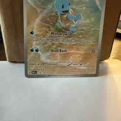 Squirtle 170/165 S/V 151 Pokemon Illustration Rare near mint ships fast - Image 3