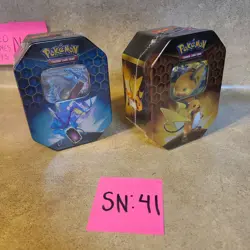Lot Of 2 Sealed Pokemon Hidden Fates Tins - Set Of Gyarados And Raichu - Image 5