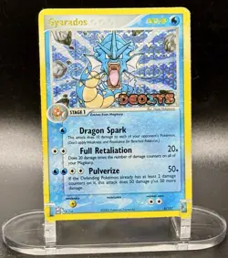 Gyarados 8/107 Stamped Pokemon EX Deoxys 2005 Vintage Reverse Holo HP/MP - Image 2