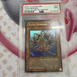 2002 Yu-Gi-Oh! Toon Mermaid Magic Ruler MRL 1st Edition Ultra Rare PSA 9 - Image 1