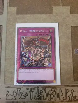 YUGIOH ROYAL OPPRESSION RA04-EN120 PLATINUM RARE 1ST ED NM - Image 1