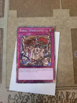YUGIOH ROYAL OPPRESSION RA04-EN120 PLATINUM RARE 1ST ED NM - Image 2