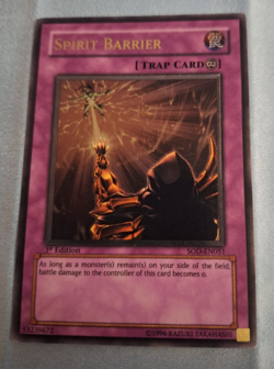 Spirit Barrier (UTR) SOD-EN051 Soul of the Duelist 1st Edition Ultimate Rare LP - Image 1
