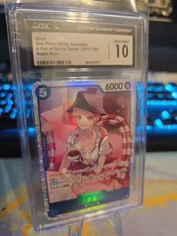 🔥 Gem Mint 10 Nami OP11-054 One Piece Card Game Japanese A FIST OF DIVINE SPEED - Image 2