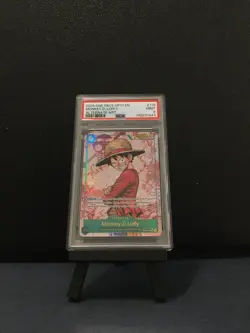 2025 ONE PIECE MONKEY D LUFFY OP13 118 CARRYING ON HIS WILL SEC ALT ART PSA 9 - Image 1