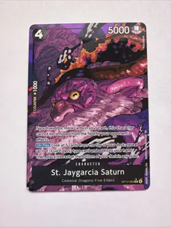 St Jaygarcia Saturn (Alternate Art) OP13-083 Carrying On His Will Foil One Piece - Image 1