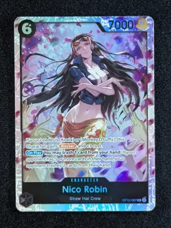 2025 One Piece NICO ROBIN #OP12-087 Legacy of the Master Super Rare ENG B - Image 1