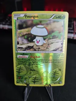 REVERSE HOLO Foongus 12/114 NM - Yuka Morii Clay Art XY Steam Siege Pokemon Card - Image 1