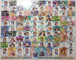 Lot of 100 Japanese Weiss Weiβ Schwarz Uma Musume Pretty Derby Card Set - Image 1