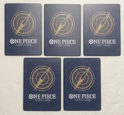 Lot of 5 Japanese ONE PIECE Cardgame Super Rare Card Set TCG - Image 2