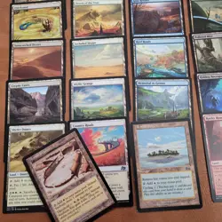 82 LANDS Cards COLLECTION Lot of ALL Different English Magic / MTG assortment - Image 2