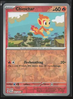 Chimchar Common SV06: Twilight Masquerade 031/167 NM Pokemon Card Reverse Holo - Image 1
