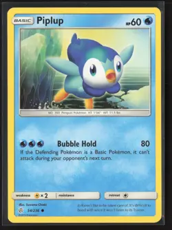 Piplup Common SM - Cosmic Eclipse 54/236 LP Pokemon Card - Image 1