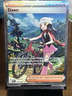 Pokemon Dawn 129/094 Full Art Holo Trainer Card English TCG - Image 1