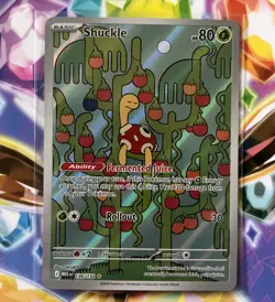 Shuckle 136/132 Me01: Mega Evolution Illustration Rare (IR) Pokemon Card - Image 1