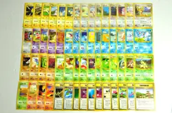 Pokemon card LOT 60 Neo Genesis Old Back Japanese Pikachu Clefairy Slowpoke etc - Image 1