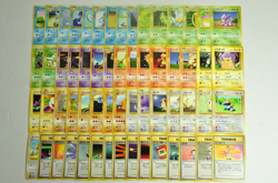 Pokemon card Base Set LOT 60 Old Back Japanese Pikachu Machoke Poliwhirl etc... - Image 1
