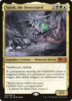 Yarok, the Desecrated [Core Set 2020] Lightly Played - Image 1