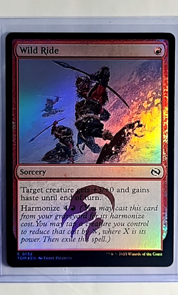 2025 MTG Magic The Gathering TDM Tarkir Dragonstorm Foil #132 Wild Ride Red WOTC - Image 1