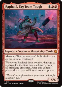 MTG Teenage Mutant Ninja Turtles Commander - Raphael, Tag Team Tough - Image 1
