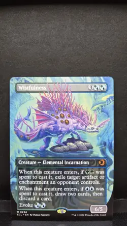 MTG Lorwyn Eclipsed Wistfulness 0296 (Showcase) Mythic Rare Magic the Gathering - Image 1