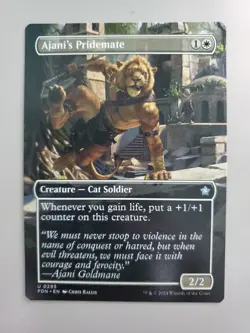 MTG Ajani's Pridemate Foundations 0293 Borderless Uncommon - Image 1
