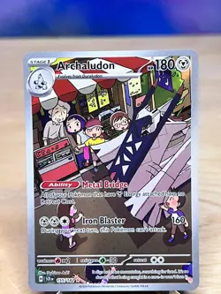 Stellar Crown Archaludon 155/142 Illustration Rare Pokemon NM/M - Image 1
