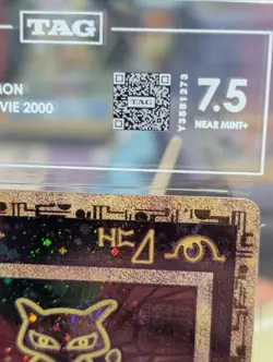 Pokemon Ancient Mew Movie 2000 Promo Holo TAG 7.5 With 2 Swirls 🍥, 1 On Face - Image 2