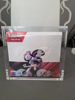 Pokemon TCG Destined Rivals Booster Box FACTORY SEALED English with acrylic case - Image 1