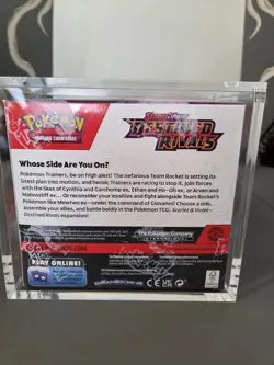 Pokemon TCG Destined Rivals Booster Box FACTORY SEALED English with acrylic case - Image 4