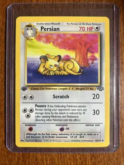 [NM] 1999 Pokemon Jungle Persian 1st Edition #42/64 Uncommon - Image 1