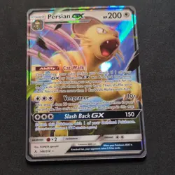 Pokemon TCG Persian GX Sm-Unbroken Bonds 149/214 Holo Ultra Rare Full Art GX NM - Image 1
